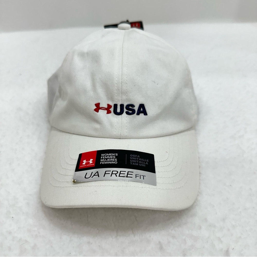 Women’s White Under Armour USA Hat